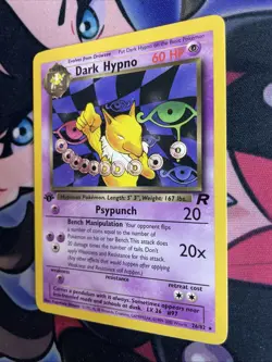 Dark Hypno 26/82 Team Rocket 1st Edition Pokemon NM - Image 3