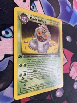Pokemon TCG Dark Arbok 19/82 1st Edition Team Rocket Regular Unplayed NM - Image 2