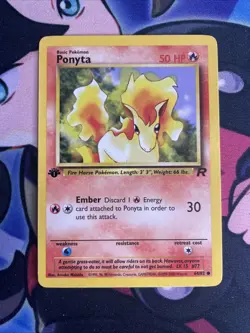 Pokemon | Ponyta | 1st Edition Team Rocket 64/82 Uncommon | NM - Image 1