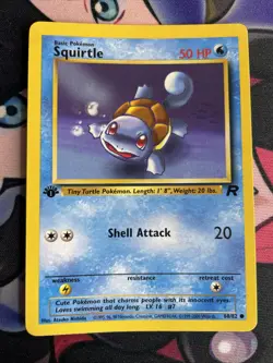 Pokemon Squirtle 1st Edition Team Rockets Series 68/82 Common NM - Image 1