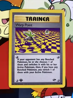Warp Point Non-Holo 1st Edition Common 126/132 Pokemon TCG Gym Challenge NM - Image 1