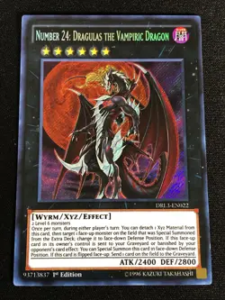 Yugioh Number 24: Dragulas The Vampiric Dragon DRL3-EN022 1st Secret (NM) - Image 1