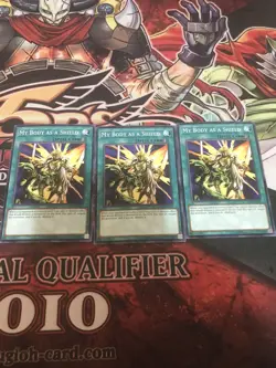 yugioh- 3x My Body As A Shield OTS Pack 10 Common NM - Image 1