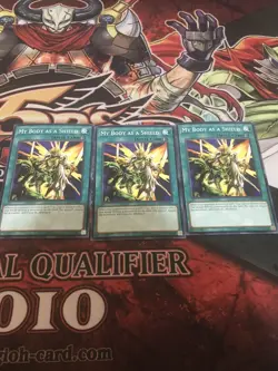 yugioh- 3x My Body As A Shield OTS Pack 10 Common NM - Image 2