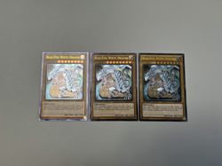 Yugioh! 3x Blue-Eyes White Dragon YSKR American English 1. Edition Ultimate Rare - Image 2