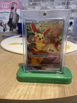 Plusle Holo Illustration Rare Pokemon TCG Card 193/182 Paradox Rift MINT - Image 1
