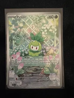 Pokemon TCG Scarlett & Violet Black Bolt Petilil Holo Card Illustration 091/086 - Image 1