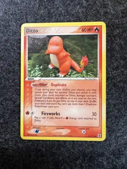 Pokemon TCG Ditto Charmander Card 61/113 EX Delta Species - Image 1