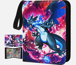 Card Binder for Pokemon Cards Holder Fits 900 Cards w/ 50 Removable Sleeves TCG - Image 1