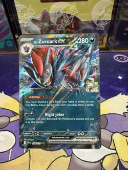 Pokemon TCG N's Zoroark EX Double Rare Holo Card 098/159 SV09 Journey Together - Image 1