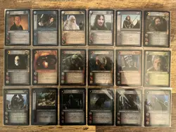 Lord of the Rings LOTR TCG 2005 Black Rider Complete 18 Card RF Foil Set - Image 1