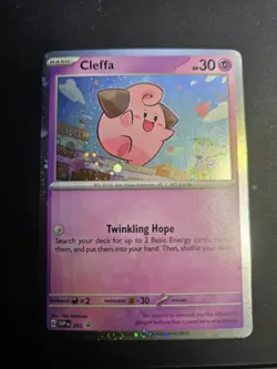 Pokemon Cleffa SVP095 NM Black Star Promo Holo Scarlet & Violet TCG Card 095 NM - Image 1