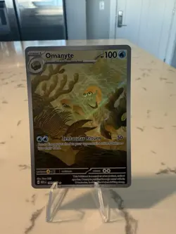 Omanyte 180/165 Scarlet & Violet 151 Holo NM Pokemon Card English - Image 1