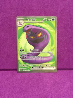 Pokemon TCG Arbok ex 185/165 Scarlet & Violet 151 Full Art Ultra Rare Holo Card - Image 1