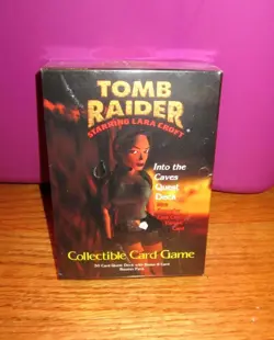 Vintage 1999 Tomb Raider Starring Lara Croft Into the Caves cards Sealed - Image 1