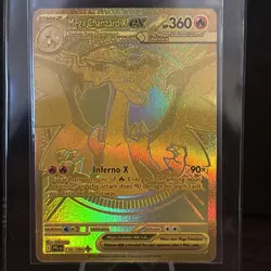 Charizard X Ex 130/094 Phantasmal Flames Mega Hyper Rare Gold Pokemon Card NM - Image 1