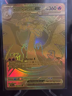 Charizard X Ex 130/094 Phantasmal Flames Mega Hyper Rare Gold Pokemon Card NM - Image 2