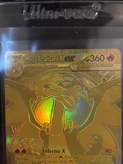 Charizard X Ex 130/094 Phantasmal Flames Mega Hyper Rare Gold Pokemon Card NM - Image 3