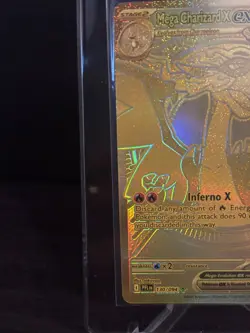 Charizard X Ex 130/094 Phantasmal Flames Mega Hyper Rare Gold Pokemon Card NM - Image 5