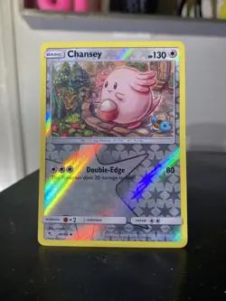 Chansey 46/68 Reverse Holo Uncommon Hidden Fates Sun & Moon Pokemon Card 2019 - Image 1