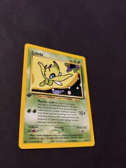 Celebi 1st Edition Neo Revelation Rare Non-Holo Pokemon Card 16/64 NM - Image 3