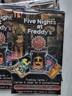 100 x Five Nights At Freddys Trading Cards FNAF TCG Sealed Booster Pack X 100!! - Image 1
