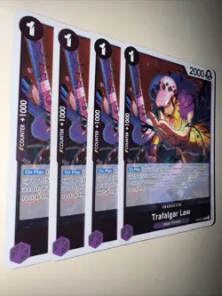 OP09-069 Trafalgar Law Playset X4! One Piece Card Game Emperors In The New World - Image 2