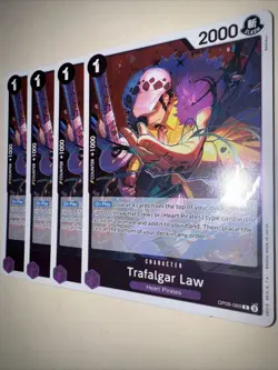 OP09-069 Trafalgar Law Playset X4! One Piece Card Game Emperors In The New World - Image 3