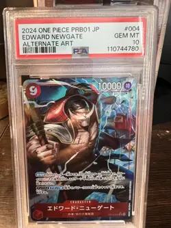 One Piece Card The Best PRB01-004 [JP] Edward Newgate Alternate PSA 10 GEM MINT - Image 1