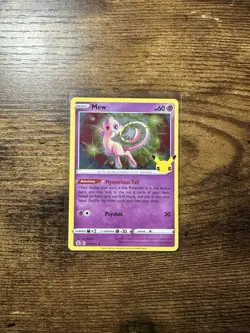 Mew Holo 11/25 Celebrations Pokemon TCG Single Card ENGLISH NM - Image 1