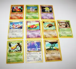 Lot of (10) Various Pre-Owned Vintage 1999 - 2003 Pokemon Cards - Image 1