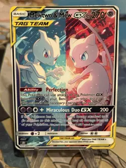 Pokemon Mew ex Anima Doujin ACG DIY Craft Full Art Custom Card tag team - Image 1
