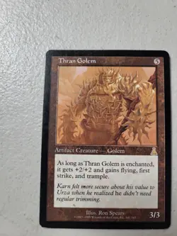 1x Thran Golem - Urza's Destiny - Magic the Gathering MTG LP Free Shipping - Image 1