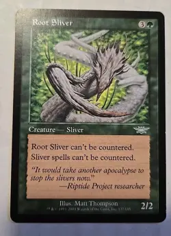 2003 Wizard Coast Magic The Gathering Legions Root Sliver 137 Gaming Card - Image 1
