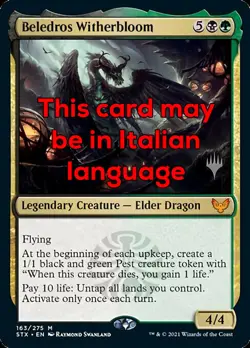 MTG BELEDROS WITHERBLOOM EXC - BELEDROS GERMOGLIOSCURO - STX PP - MAGIC - Image 1