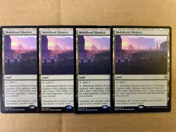 MTG 4x Mobilized District # 249 War of the Spark Magic the Gathering x4 NM - Image 1