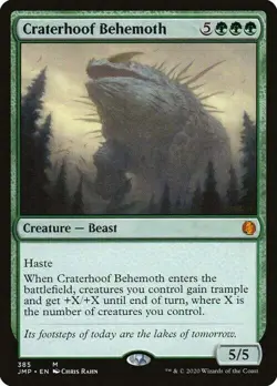 Magic The Gathering MTG CRATERHOOF BEHEMOTH Jumpstart NM Near Mint - Image 1