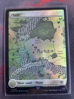 MTG Plains The Lord of the Rings: Tales of Middle-earth 272 Foil Land - Image 1