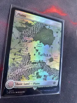 MTG Plains The Lord of the Rings: Tales of Middle-earth 272 Foil Land - Image 2