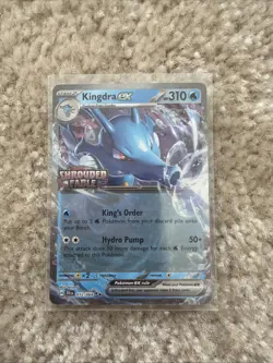 Pokemon TCG Shrouded Fable Kingdra Card 012/064 EX - STAMPED PROMO - Image 1