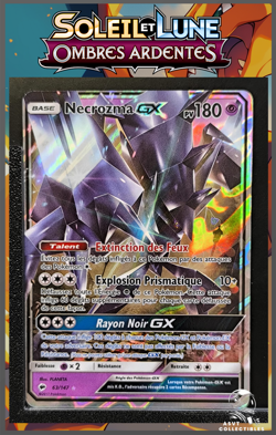 Carte Pokemon Necrozma GX 63/147 SL3 Soleil Lune Ombres Ardentes FR SL03 - Image 1