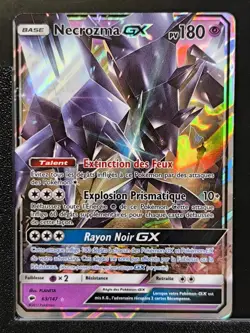 Carte Pokemon Necrozma GX 63/147 SL3 Soleil Lune Ombres Ardentes FR SL03 - Image 2