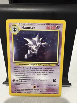 Pokemon TCG Haunter Fossil 6/62 Holo Unlimited Rare LP/NM Condition - Image 1