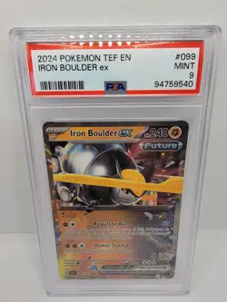 Iron Boulder Ex 099/162 Temporal Forces 2024 Pokemon TEF #099 PSA 9 - Image 1