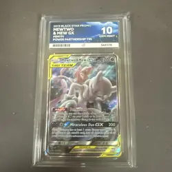 Pokemon TCG Mewtwo Mew GX SM191 Tag Team Card - Ace 10 - Image 1