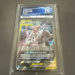 Pokemon TCG Mewtwo Mew GX SM191 Tag Team Card - Ace 10 - Image 2