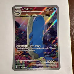 2025 POKEMON JTG EN-JOURNEY TOGETHER 162 WAILORD ILLUSTRATION RARE - Image 1