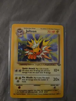 Jolteon 1st Edition Holo Jungle PSA 8 Pokemon 1999 - Image 1