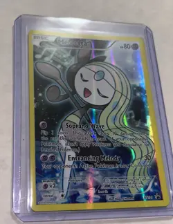 Meloetta XY120 XY Black Star Promo Full Art Holo Foil Pokemon Rare NM 2016 - Image 2