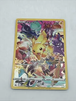 PIKACHU 2023 POKEMON SWSH CROWN ZENITH SECRET RARE C 160/159 Q5276 - Image 3